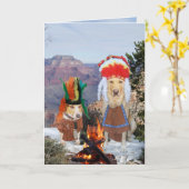 Grappige Chief Dog / Lab rooksignalen verjaardag Kaart (Gele Bloem)