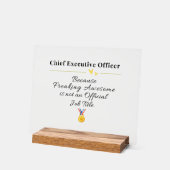 Grappige Chief Executive Officer Acryl Bord (Hoek)