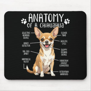 Grappige Chihuahua Anatomie Van Een Chihuahua Hond Muismat