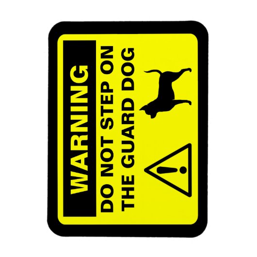 Grappige Chihuahua bewaker hond humoristische waar Magneet (Verticaal)