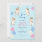 Grappige Chihuahua Hond dansen feestje verjaardag Kaart (Voorkant)