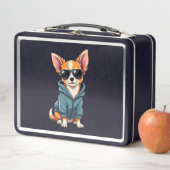 Grappige Chihuahua-hond gemakkelijk afgeleid door  (In situ)