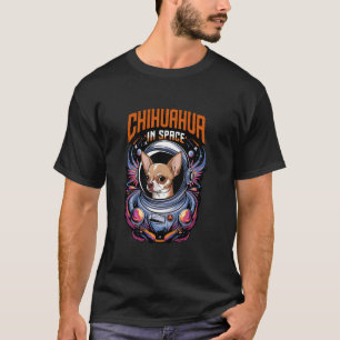Grappige Chihuahua-hond in ruimteontwerp voor kind T-shirt