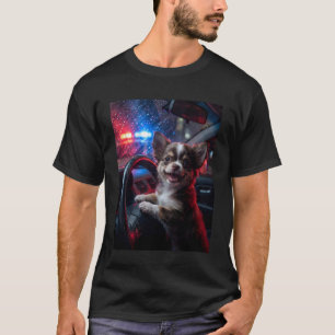 Grappige Chihuahua-hond rijdt Meme aangehouden T-shirt