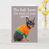 Grappige Chihuahua-hond verjaardagskaart Kaart (Gele Bloem)