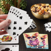 Grappige Chihuahua Kawaii Hond Pokerkaarten (Insitu)