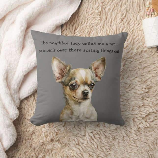 Grappige Chihuahua Kussen (Deken)