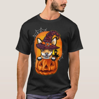 Grappige Chihuahua Pompoen Halloween T-shirt