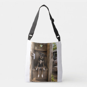 Grappige Chihuahua Selfie Boerderij Crossbody Tas