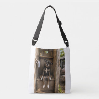 Grappige Chihuahua Selfie Boerderij Crossbody Tas