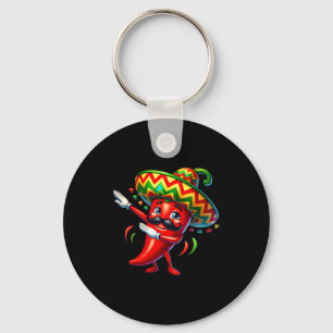 Grappige chili dabbing cinco de mayo jongens kids  sleutelhanger