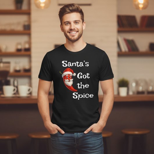 Grappige Chili Pepper Kerstmis Tri-Blend Shirt
