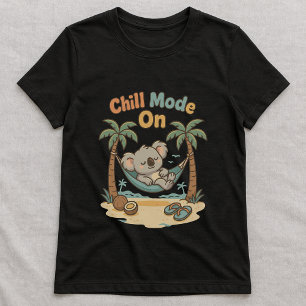 Grappige Chill Mode T-shirt; Cute Koala Hangmat St T-shirt