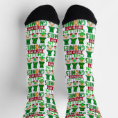 Grappige Chillen met Gnomies St Patricks Day Unise Sokken (Top)