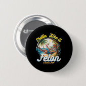 Grappige Chillin Like A Felon Zomer 2024 2024 Trum Ronde Button 5,7 Cm (Voorkant /achterkant)