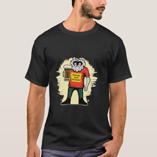 Grappige Chillin Met Mijn Brouwen Yeti Stijl Verha T-shirt (Voorkant)