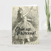 Grappige Chin Up Prinses Cheer Up Aanmoediging Kaart (Voorkant)