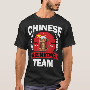 Grappige Chinese feestdrinkteam Grappige Chinese v T-shirt