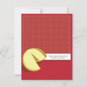 Grappige Chinese Fortune Cookie repetitie uitnodig Kaart (Voorkant)