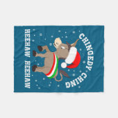Grappige Chingedy Ching Hee Haw Sinterklaas Pretti Fleece Deken (Voorkant (Horizontaal))