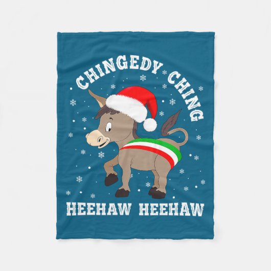 Grappige Chingedy Ching Hee Haw Sinterklaas Pretti Fleece Deken (Voorkant)