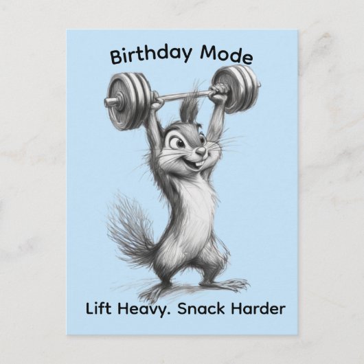 Grappige chipmunk ansichtkaart - Verjaardagsmodus Briefkaart (Voorkant)