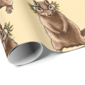 Grappige Chipmunk Eekhoorn Geek Dierenkunst Cadeaupapier (Rol Hoek)