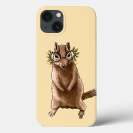 Grappige Chipmunk Eekhoorn Geek Dierenkunst Case-Mate iPhone Case
