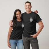 Grappige Chipmunk in je zak dier T-shirt (Unisex)