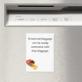 Grappige Chips Emotionele Bagage Koelkast Magneet (Insitu (Vaatwasser))