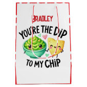 Grappige Chips voor mijn Salsa Valentijnsdag Naam  Medium Cadeauzakje (Achterkant)