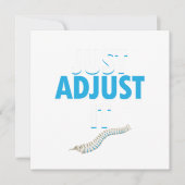 Grappige Chiropracticus Pas Het Ruggenwervel Dokte Kaart (Voorkant)