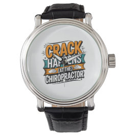 Grappige Chiropractie Quote Spine Crack Humor Horloge