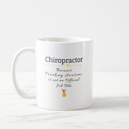 Grappige Chiropractor Gift Mok voor Kantoor (Links)