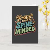 Grappige Chiropractor Gift Spine Gezondheid Quote Kaart (Gele Bloem)
