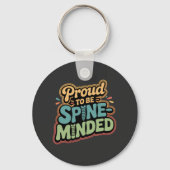 Grappige Chiropractor Gift Spine Gezondheid Quote Sleutelhanger (Voorkant)