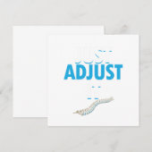 Grappige Chiropractor Pas Het Aan Rugartsendokter Kaart (Voorkant / Achterkant)