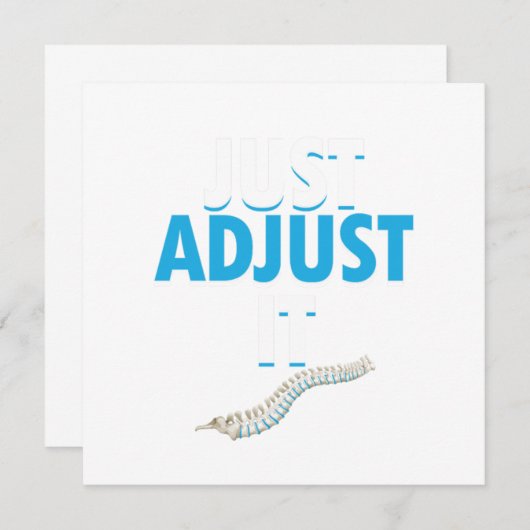 Grappige Chiropractor Pas Het Aan Rugartsendokter  Kaart (Voorkant / Achterkant)