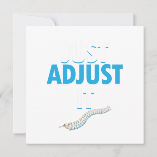 Grappige Chiropractor Pas Het Aan Rugartsendokter  Kaart (Voorkant)