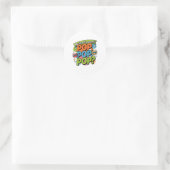 Grappige chiropractor plopgeluid cadeau ronde sticker (Tas)