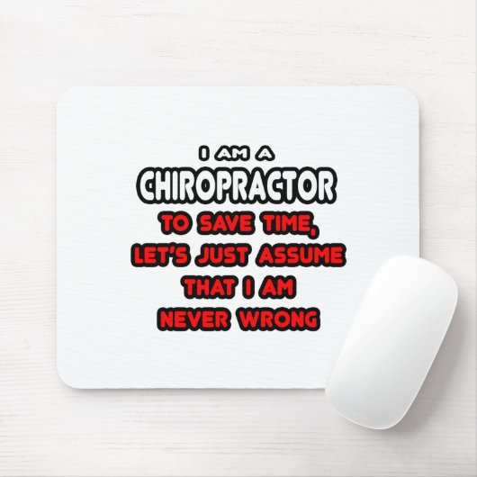 Grappige Chiropractor T-shirts en geschenken Muismat (Met muis)