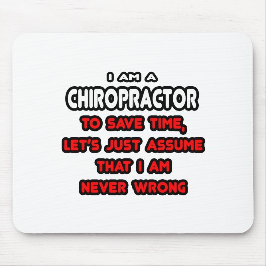 Grappige Chiropractor T-shirts en geschenken Muismat (Voorkant)