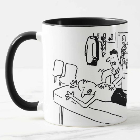 Grappige Chiropractor tweetonige mok