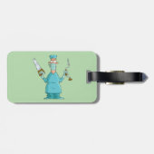 Grappige chirurg Cartoon hilarische medische Humor Bagagelabel (Achterkant horizontaal)