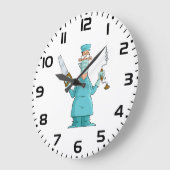 Grappige chirurg Cartoon hilarische medische Humor Grote Klok (Hoek)