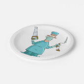 Grappige chirurg Cartoon hilarische medische Humor Papieren Bordje (Gekanteld)