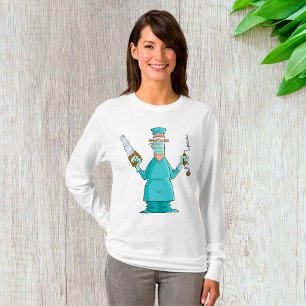Grappige chirurg Cartoon hilarische medische Humor T-shirt