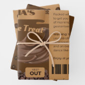 GRAPPIGE Chocoholics Named Chocolate Treats Labels Inpakpapier Vel (In situ)