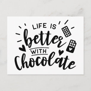 Grappige Chocolade - Hallo Ik Mis Je Denk Aan Jou Briefkaart
