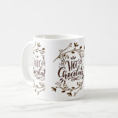 Grappige chocolade koffiemok (Voorkant links)